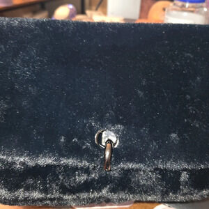 Gilda Paris Women's Black Fur Crossbody Bag Vegan Leather Chain Strap New